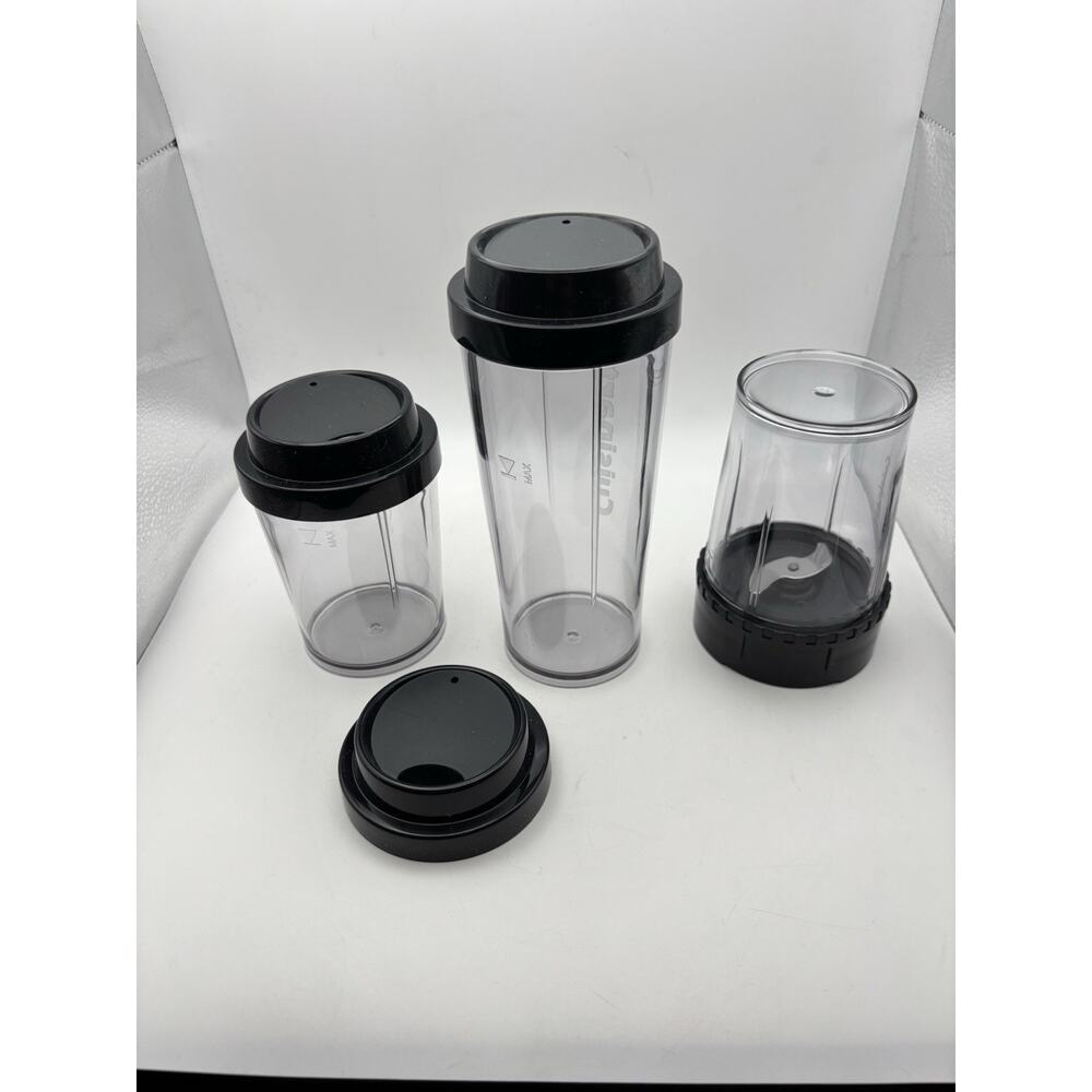Cuisinart CPB-300 1-16 Oz, 1-8 Oz Replacement Tumbler W/ Lids 1- 8 Oz Blender